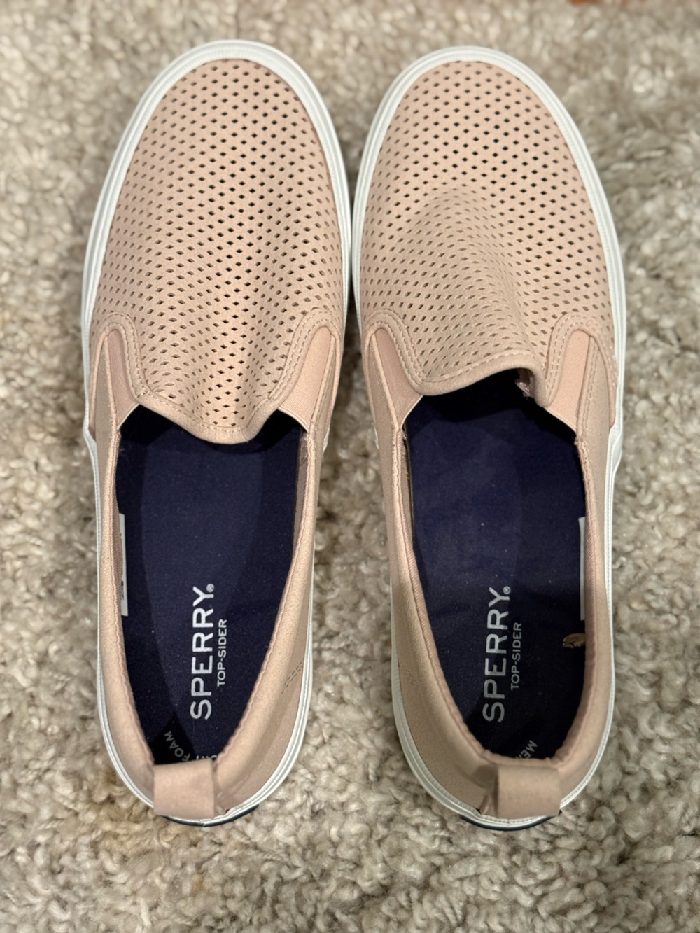 Sperry Women's Slip-On Perforated Mules - Blush Pink